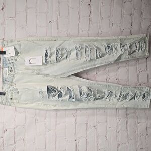Nature Denim Kyler Mom Jeans Distressed Light Wash Womens Size 9 NWT